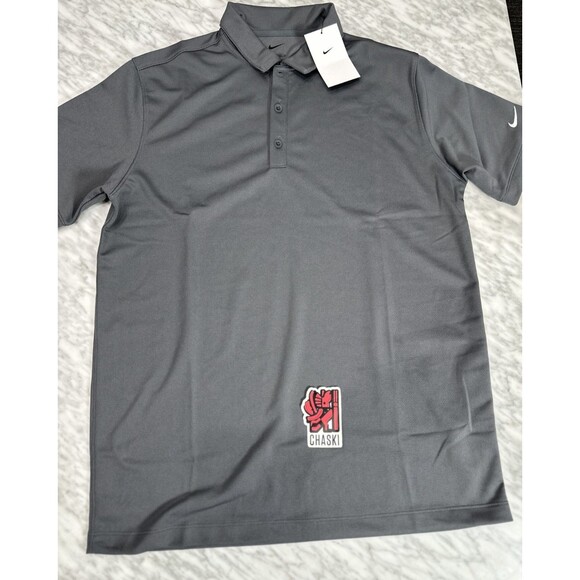 Nike Dri-Fit Golf gray Polo top  Shirt Men's medium Gray 746099 021 NEW - Picture 1 of 10
